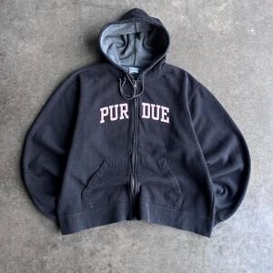 2000s y2k purdue‎ zip up hoodie